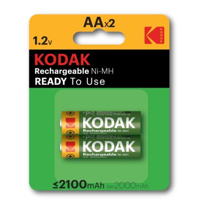 KODAK RECHARGEABLE AA 2100mAh 2-pack
