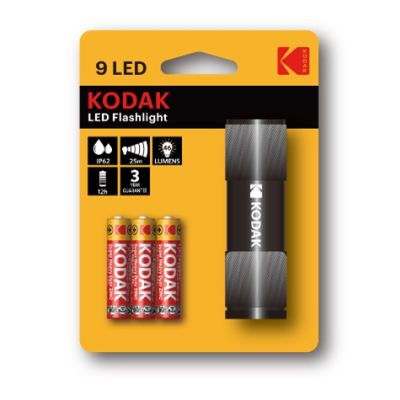 KODAK Flashlight 9 LED BLACK 