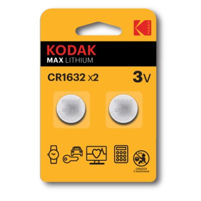 KODAK CR-1632 2-PACK LITHIUM COIN CELL