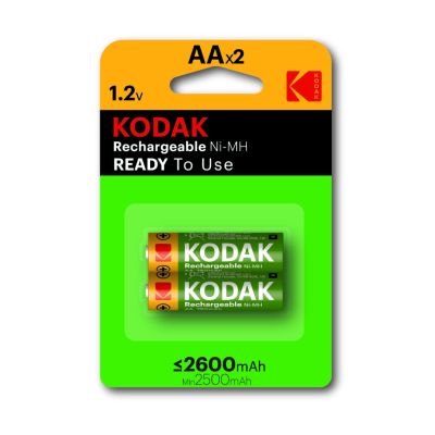 KODAK RECHARGEABLE AA 2600Mah 2-PACK