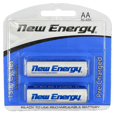 NEW ENERGY REC AA 2-PK Pre-Charged