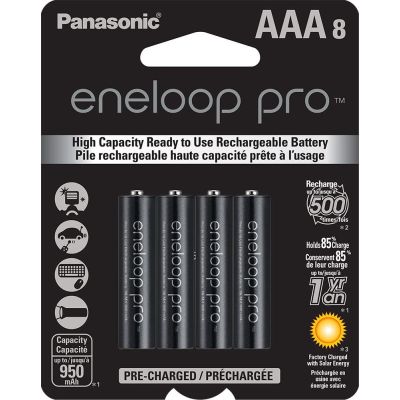 Panasonic eneloop pro AAA 8-Pack 950 mAh BK-4HCCA8BA